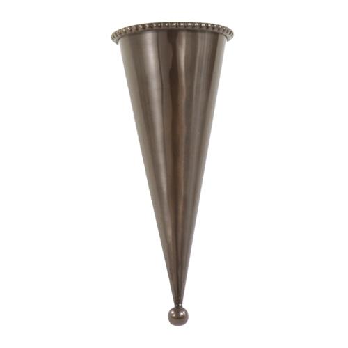 Container - Small Bronze Finish Metal Cone (Pack of 4; 50/cs)