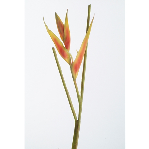 DIY Flower 24'L Artificial Dark Orange Heliconia Pick (Pack of 6; 36/Case)
