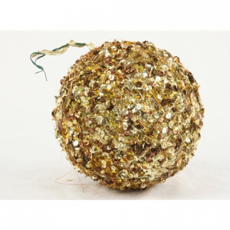 Ornament - 6' Gold-Bronze Sequin Ball (Pack of 2;24/cs)