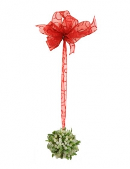 Ornament - 4' Artificial Mistletoe Ball with 201 Berries (Pack of 12; 144/cs)