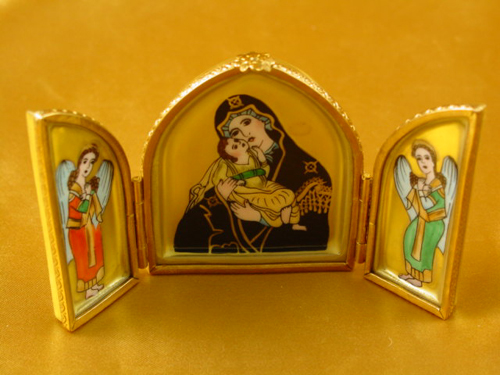 Triptych with Madonna and Jesus