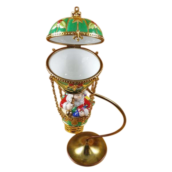 Santa in ballon with brass stand