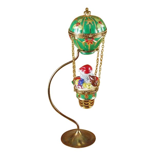 Santa in ballon with brass stand