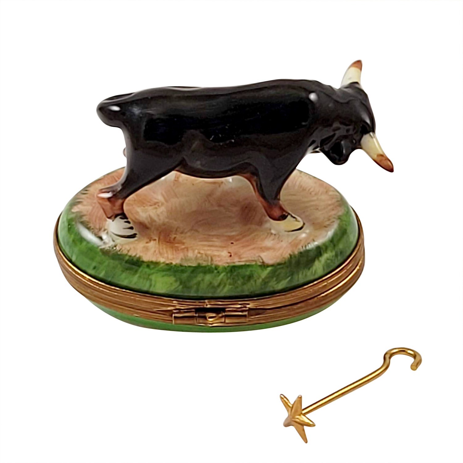 Bull With Removable Branding Iron