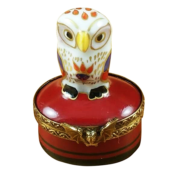 Little indian owl on small red box