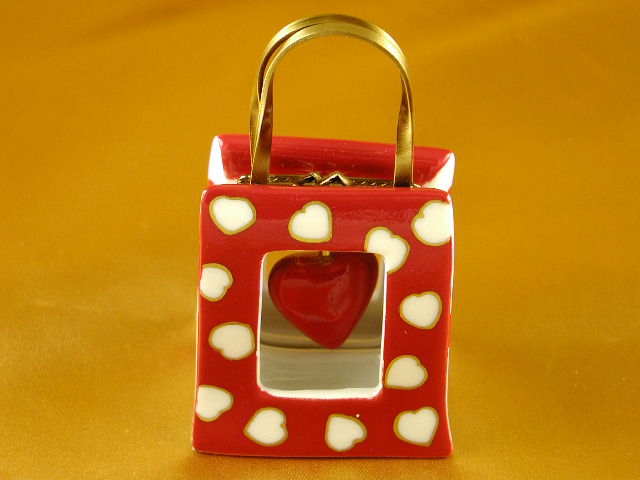 Valentine shopping bag w/heart