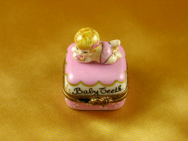 Baby girl baby teeth box