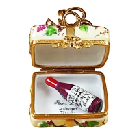 Gift box gold ribbon grapevine..