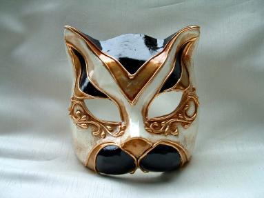 Cat Monica Black Venetian Mask Cat Monica Black Venetian Mask