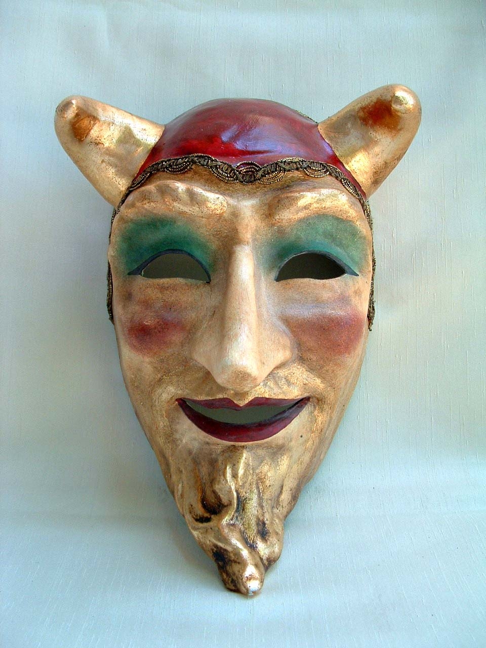 Diavolo Franco Red Venetian Mask Diavolo Franco Red Venetian Mask