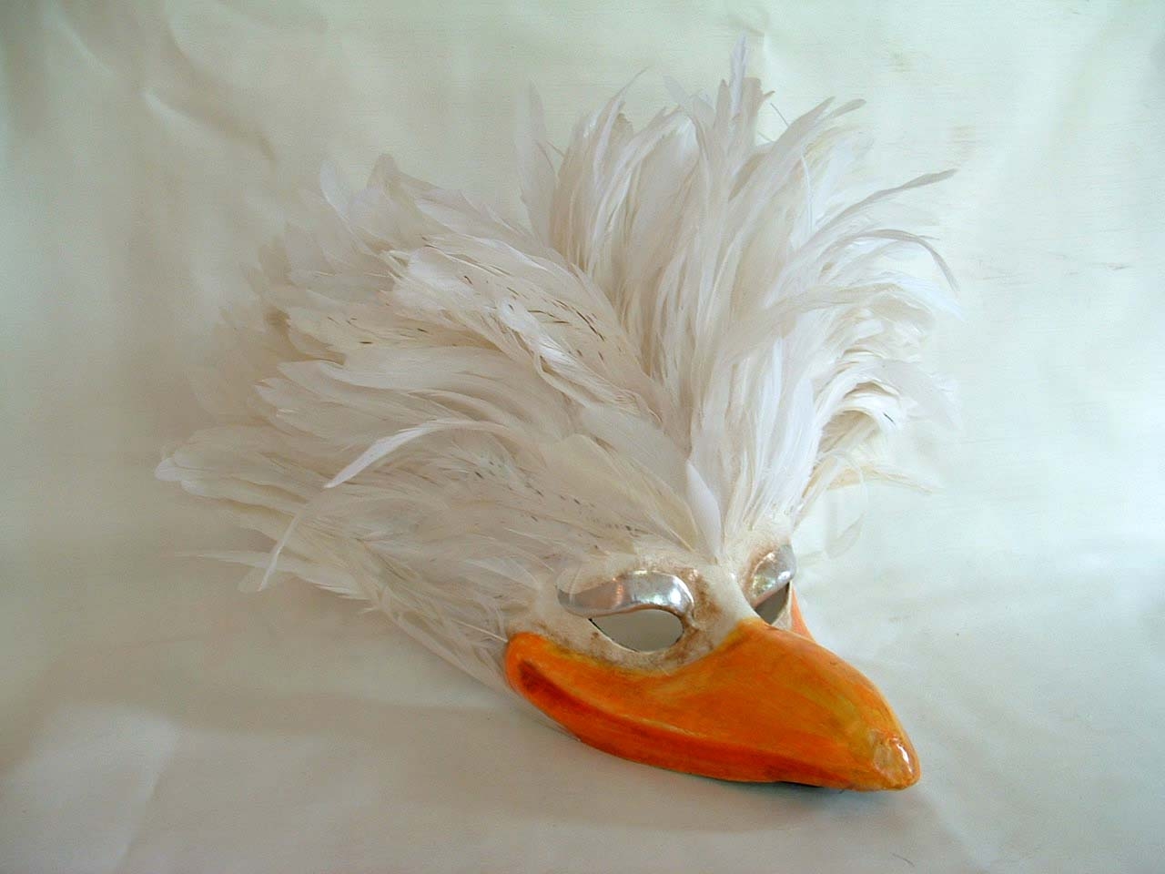 Seagull White Feathers Venetian Mask Seagull White Feathers Venetian Mask