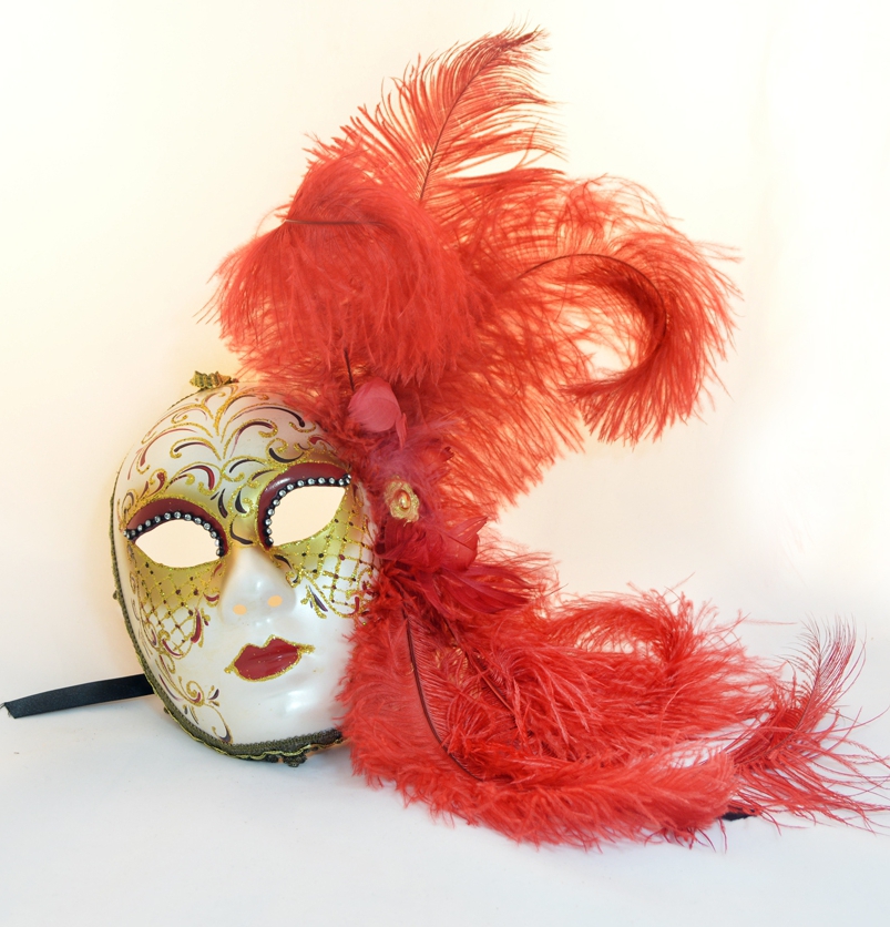 Burlesque Red Feather Mask Burlesque Red Feather Mask