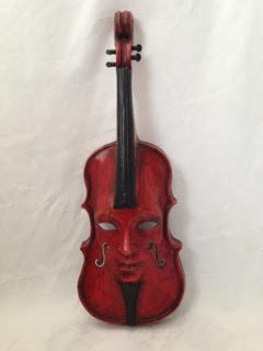 Violin Red Decor Violin Red Decor