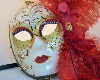 Burlesque Red Feather Mask Burlesque Red Feather Mask