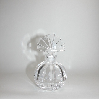 Clear Fan Perfume Bottle
