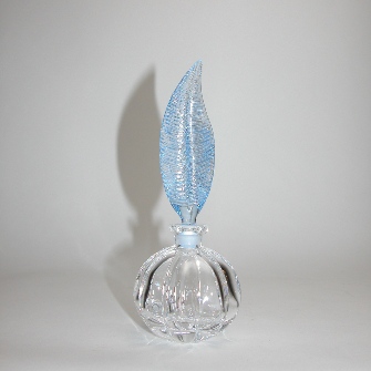 Blue Feather Perfume Bottle
