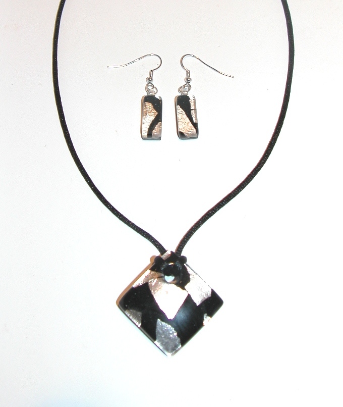 Rialto Square Pendant And Earings Rialto Square Pendant And Earings