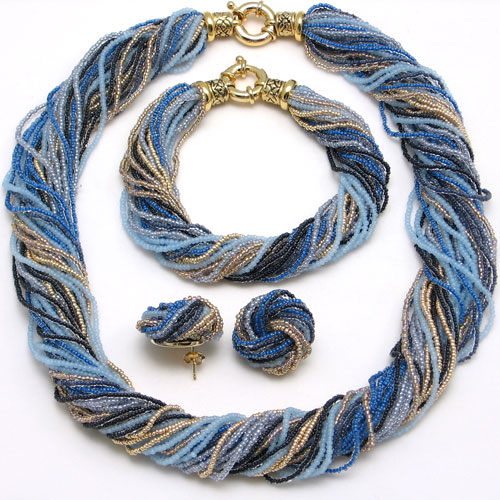 Ricciolo  Necklace Blue