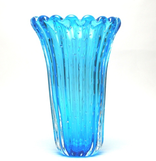 Sky Blue Murano Vase
