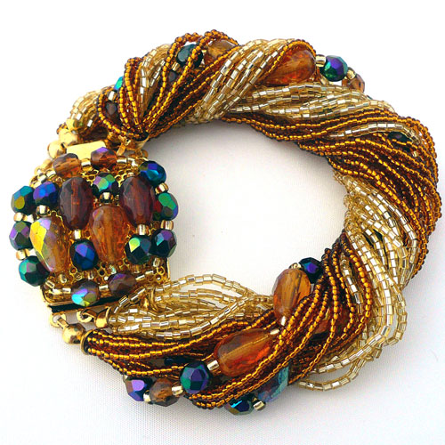 Murano Glass Bracelet Gold