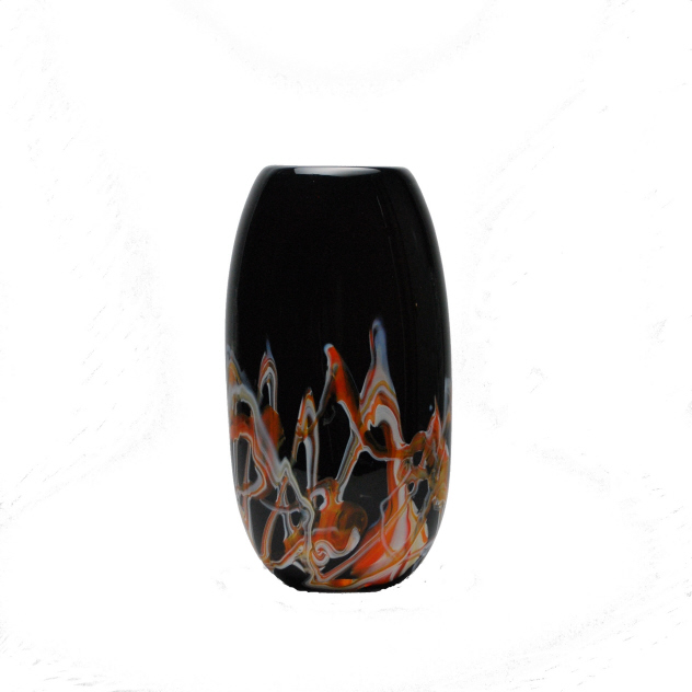 Diamanti Black/Opal/Orange  Vase