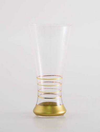 Set of six Tumblers with 14k Gold