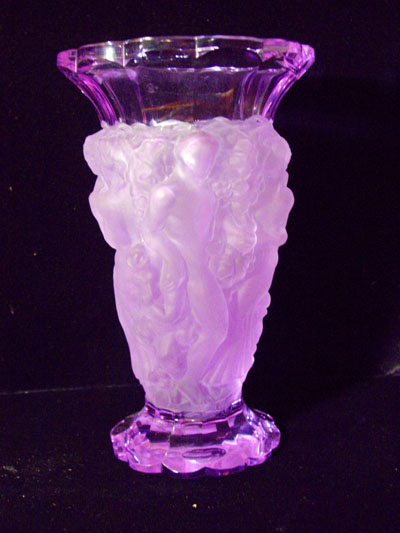 People Vase Frosted Crystal