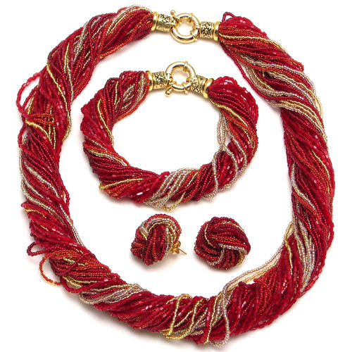 Ricciolo Silver and red Necklace