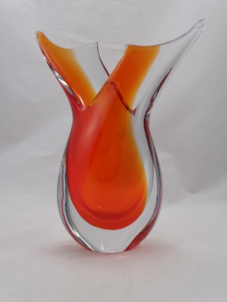 Murano Vase Red