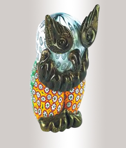Murrine Glass Owl