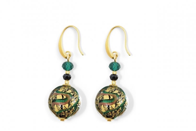 Murano Glass Earrings Turquoise/Green