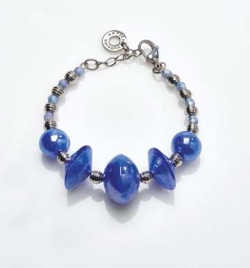 Murano Glass Bracelet Bohemia Blue