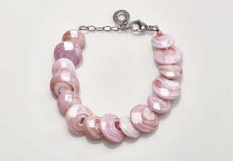 Magic Murano Glass Bracelet  Pink