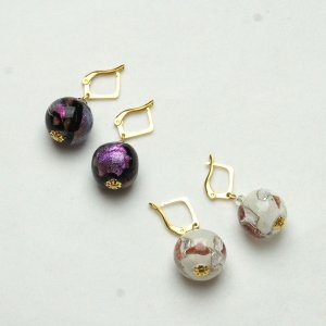 Murano Glass Round Earrings