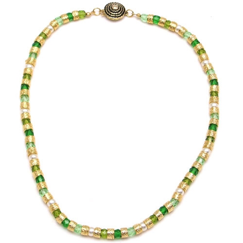 Murano Glass Classic Necklace Green