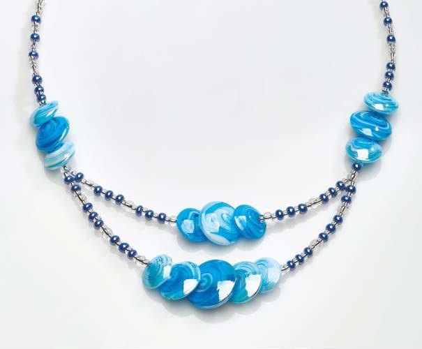 Magic Murano Glass Necklace Blue