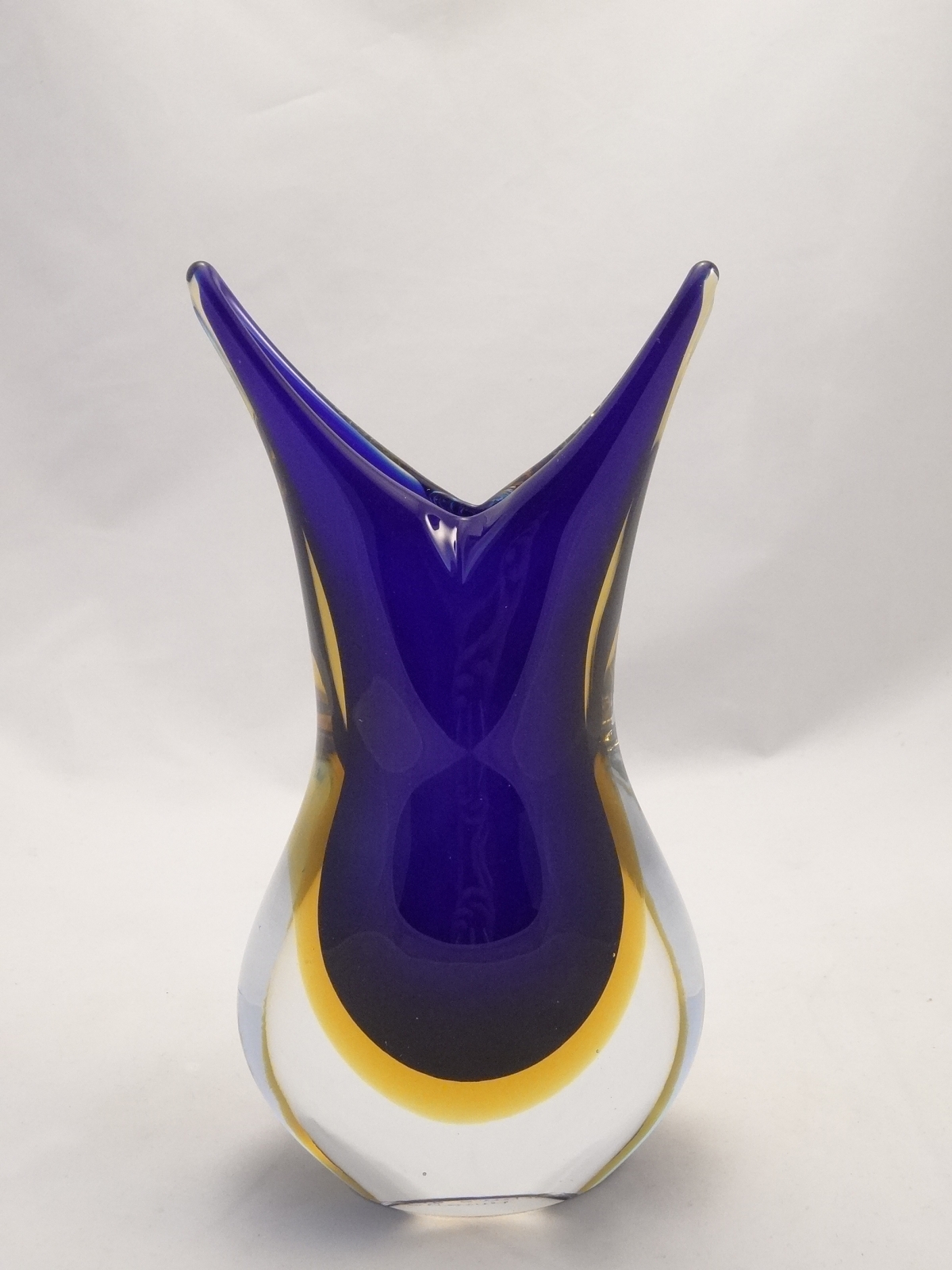 Murano Glass Blue Cobalt Vase