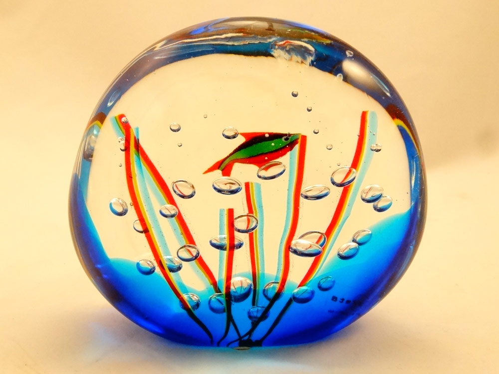 Murano Glass Small Acquarium with one fish