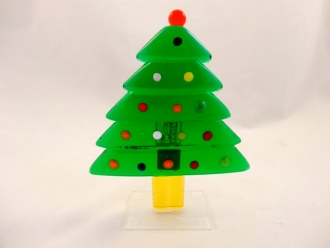 Murano Glass Green Christmas Tree