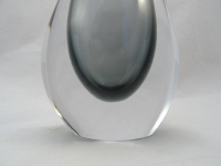Smoky Murano Glass Gocce Vase