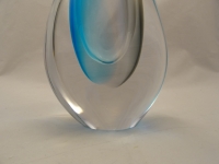 Murano Glass Vase Sky Blue/Gray