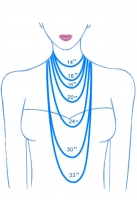 Necklace with hues of Blue