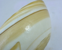 Striato Mignon folded bowl marbled Ivory