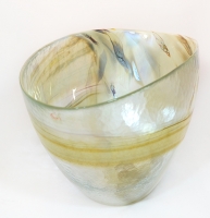 Belus crystal milky Murano Glass bowl