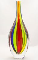 Color Swirl Murano Gocce Vase