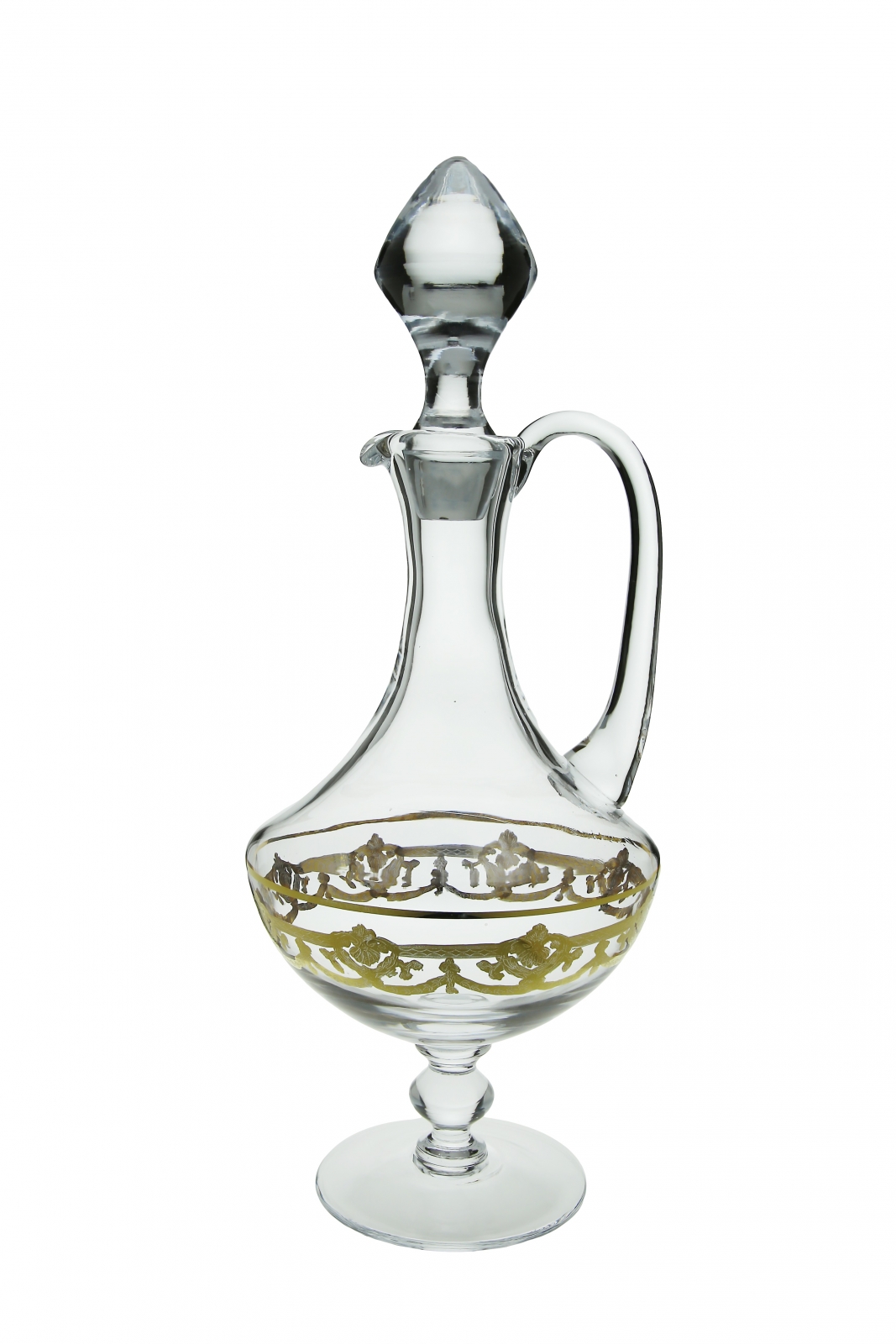 Decanter with 14K Gold Artwork-Traditional design