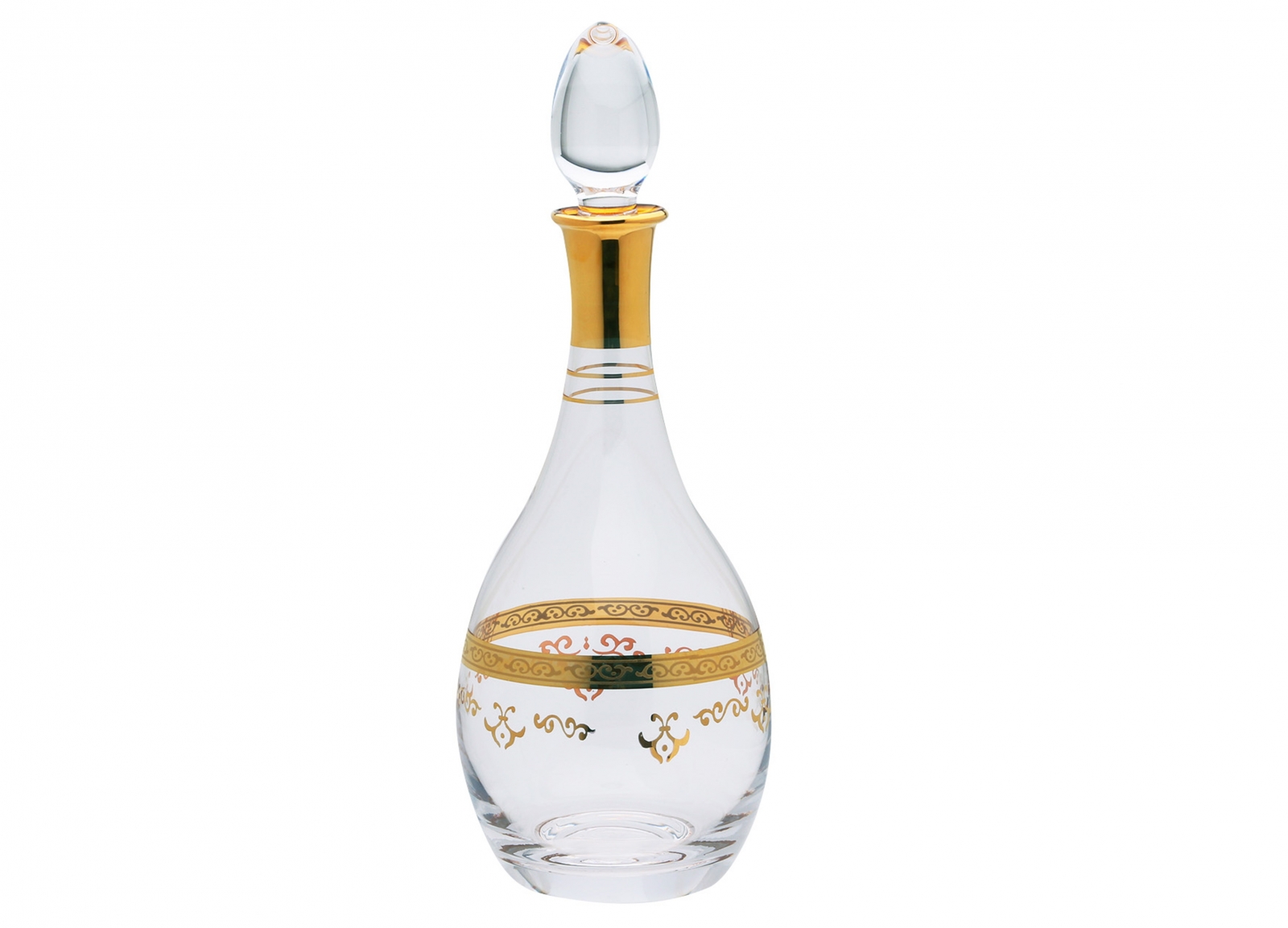 Liquor Bottle with Rich Gold Design