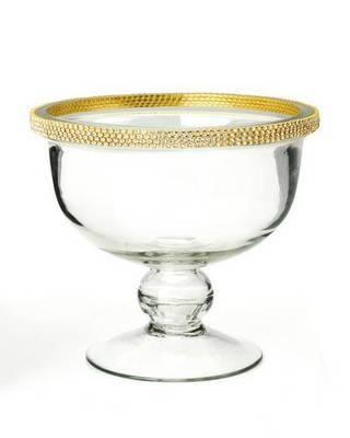 Footed Trifle Bowl with Swarovski Crystals