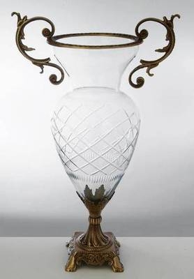 21 Glass Brass Vase