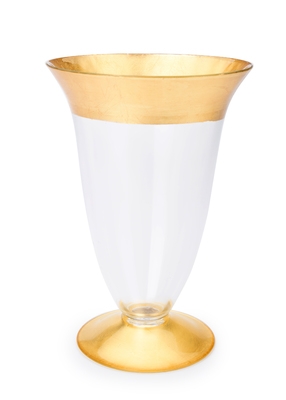 Bud Vase With Gold Deisgn